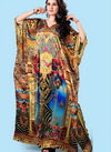 Orange Colour Fancy Designer Casual Wear Japan Satin Silk Kaftan Style Kurti Collection 205